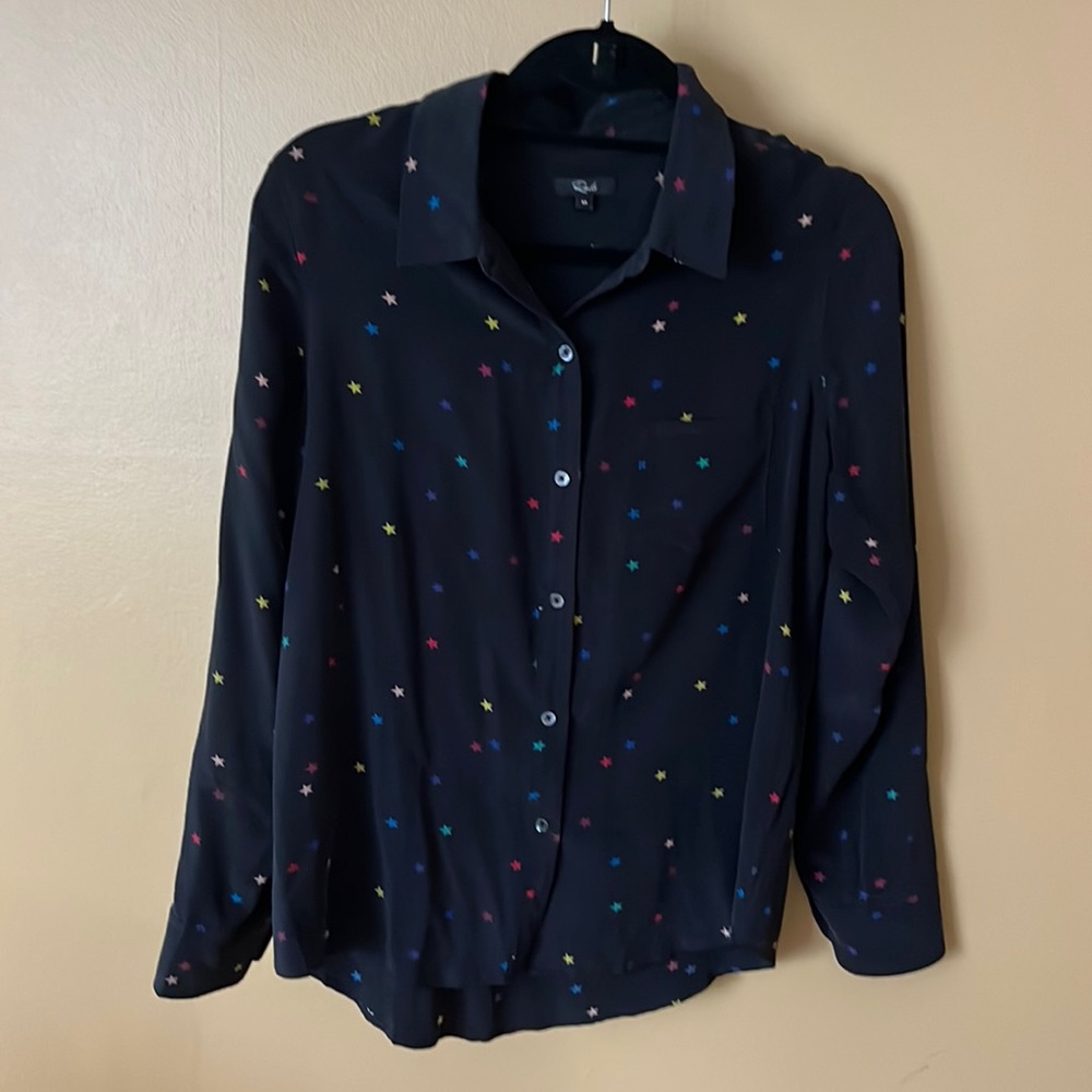 Rails Silk Button Down Size Medium - image 1